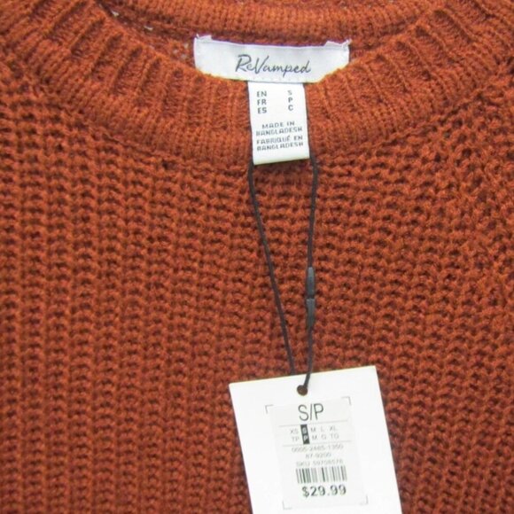 NWT Revamped Rust Sweater Size Small - Picture 3 of 6